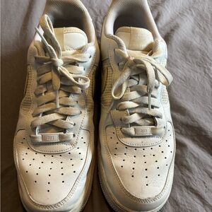Nike White Sneakers Classic Air Force 1 Design